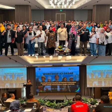 BPJS-TK menggelar Workshop K3 Dasar untuk penguatan budaya Keselamatan dan Kesehatan Kerja (K3), di lingkungan perusahaan, Kamis (13/8/2026), di Hotel Oakwood Batam.