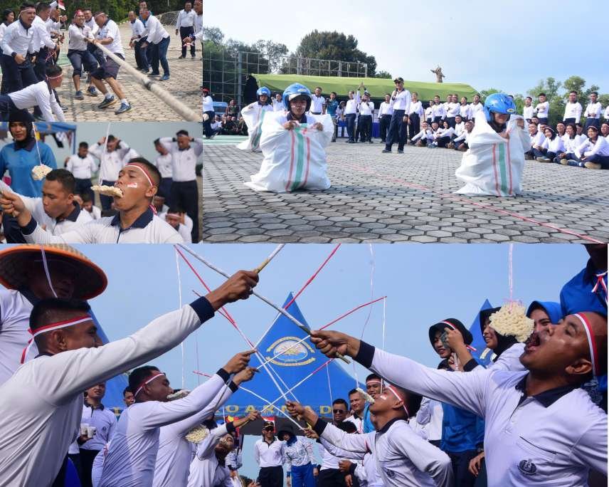 Semarak Perayaan HUT RI ke-81, Prajurit Koarmada I Berlomba Ikuti Berbagai Permainan Rakyat