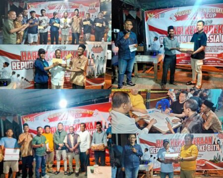 Turnamen Domino Piala Bergilir RT.04/RW.03 Kelurahan Batu IX Tanjungpinang Timur Sukses dan Lancar, Dalam Rangka Memeriahkan HUT RI ke-81 Rangkaian kegiatan penutupan turnamen domino antar warga di lingkungan kawasan RT.04/RW.03 Kelurahan Batu IX membuka turnamen domino, Sabtu (22/08/2026) malam