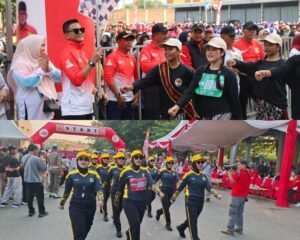 Kapolresta Tanjungpinang Lepas Peserta Gerak Jalan 8 Km dalam Rangka HUT RI ke-81, Diikuti 141 Regu