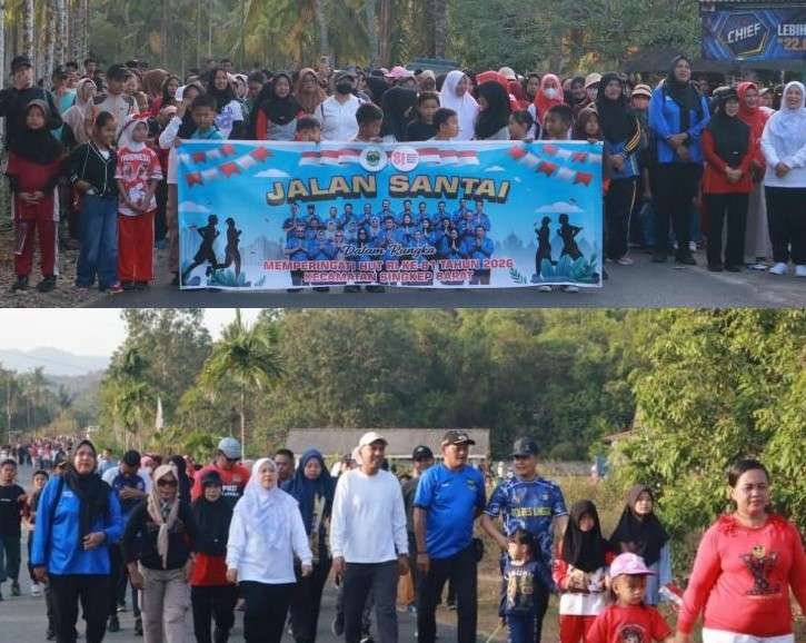 Jalan Santai, Doa Bersama dan Lomba Anak Meriahkan HUT ke-81 RI di Kecamatan Singkep Barat Kemeriahan Kecamatan Singkep Barat rayaan HUT Kemerdekaan ke-81 RI di Kecamatan Singkep Barat