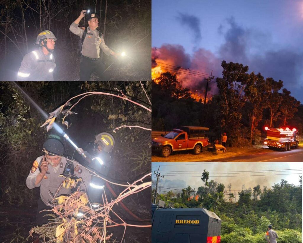 Polda Kepulauan Riau (Kepri) bersama tim gabungan berhasil memadamkan kebakaran lahan kosong di Jalan Trans Barelang, Kelurahan Tembesi, Kecamatan Sagulung, Kota Batam, Sabtu (22/8/2026).
