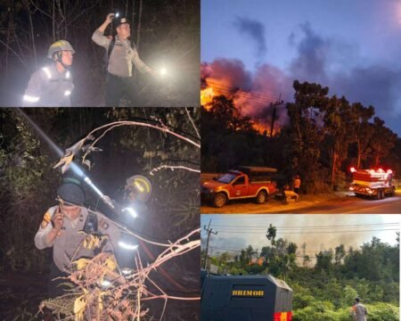 Polda Kepulauan Riau (Kepri) bersama tim gabungan berhasil memadamkan kebakaran lahan kosong di Jalan Trans Barelang, Kelurahan Tembesi, Kecamatan Sagulung, Kota Batam, Sabtu (22/8/2026).