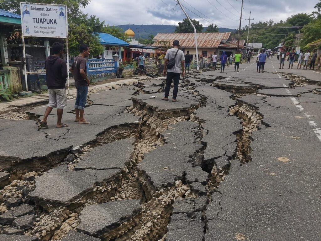 NTT Diguncang Gempa M7, Dua Nyawa Melayang, Tsunami Sempat Diwaspadai
