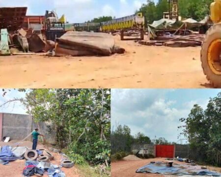 Lokasi kawasan tempat repair tug boat dan tongkang di jalan Nusantara, Senggarang, Tanjungpinang.(ft.red)