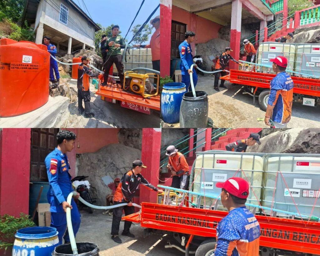 Polres Kepulauan Anambas melalui Satpolairud kembali menyalurkan 20 ton atau 20.000 liter air bersih kepada rumah sakit, rumah ibadah dan masyarakat, Jumat (04/09/2026).