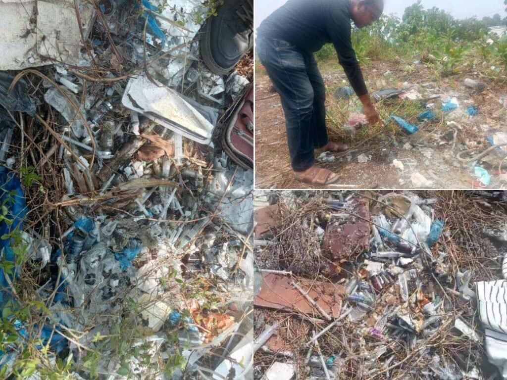 Limbah medis B3 yang dibuang sembarangan dekat RSUP RAT Kepri