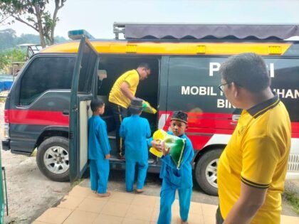 Direktorat Pembinaan Masyarakat (Ditbinmas) Polda Kepulauan Riau melaksanakan kegiatan bakti sosial dengan menyalurkan bantuan beras kepada Panti Asuhan Miftahul Ulum, Kelurahan Baloi Permai, Kecamatan Batam Kota, Kota Batam, Jumat (4/9/2026).
