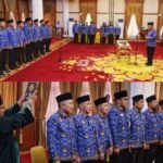 Gubernur Kepulauan Riau, Ansar Ahmad melantik tujuh pejabat - terdiri dari 3 pejabat pimpinan tinggu pratama dan empat pejabat Administrator - Pemprov Kepri di Gedung Daerah, Tanjungpinang.Tujuh pejabat yang dilantik membacakan sumpah jabatan, Kamis (10/9/2026). (Ft.Diskominfo Kepri)