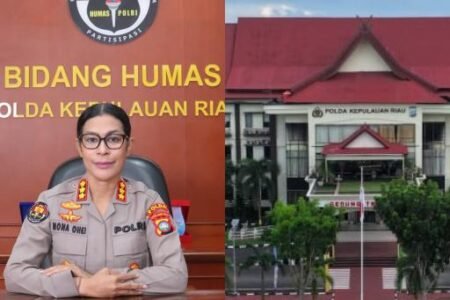 Kabid Humas Polda Kepri Komisaris Besar Nona Pricillia Ohei, Kantor Mapolda Kepri.(ft.ist)